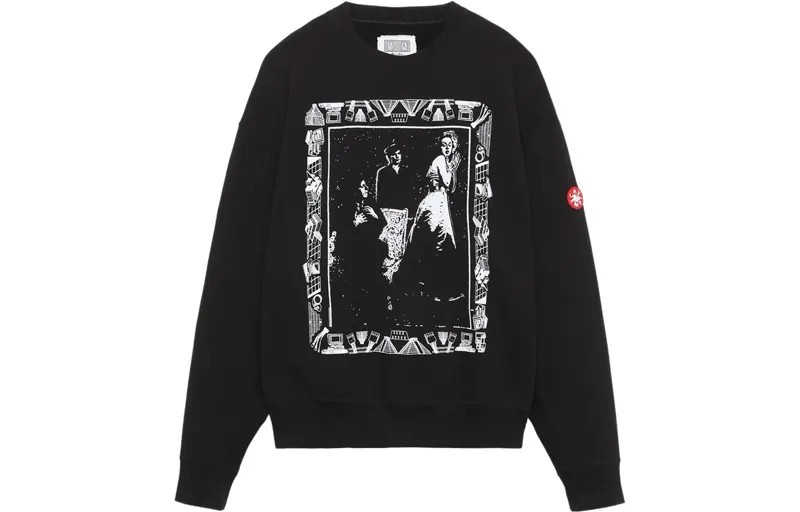 Толстовка Cav Empt SS22 Ziggurat Frame с круглым вырезом, черный