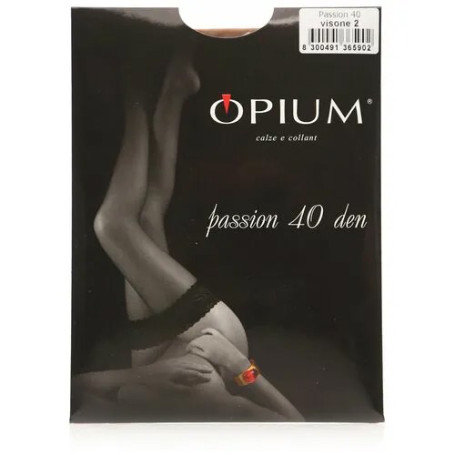 Чулки Opium Passion, 40 den, размер 2, бежевый