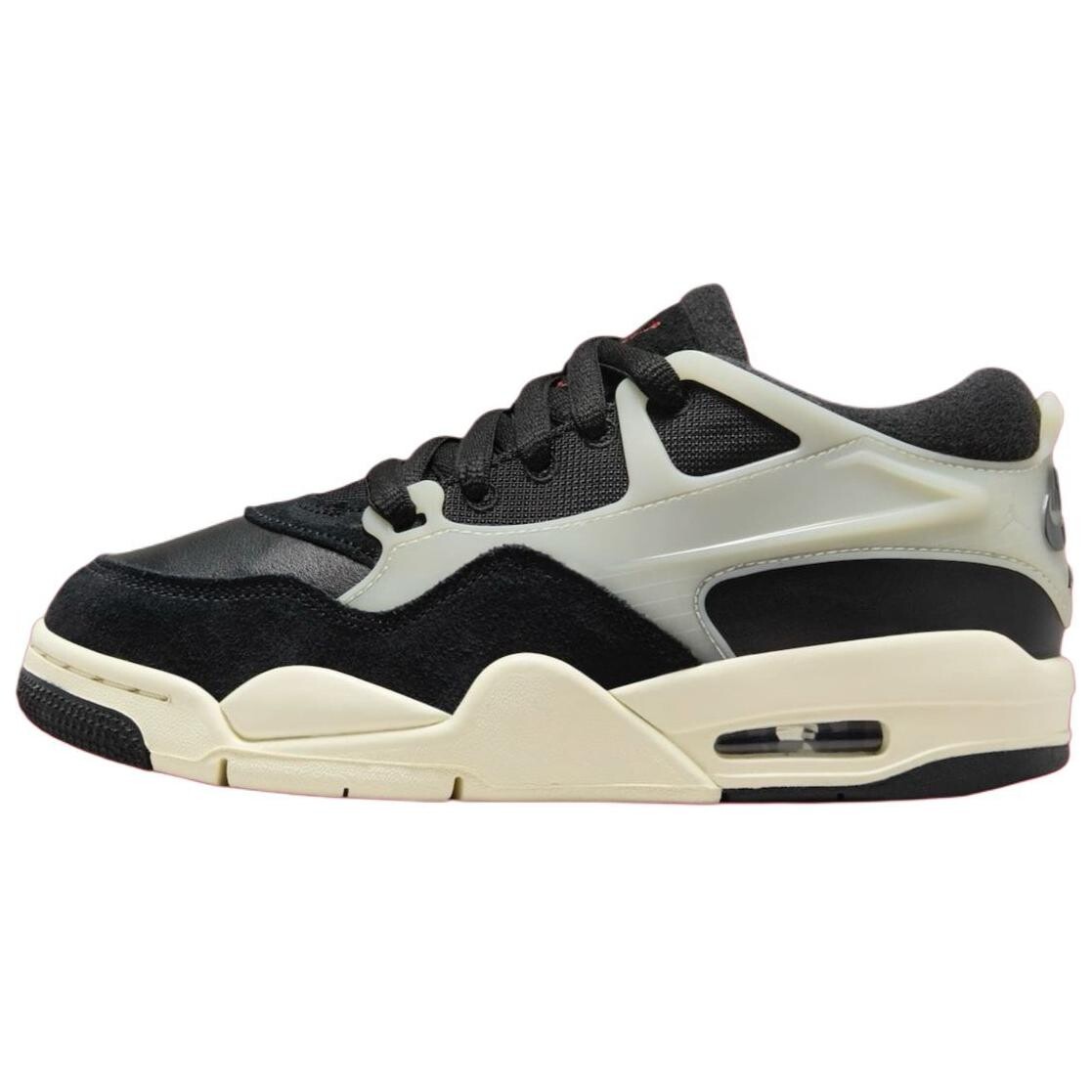 Кроссовки Air Jordan 4 Vintage Basketball Shoes Men Low-top Black/White/Red, черный/белый/красный