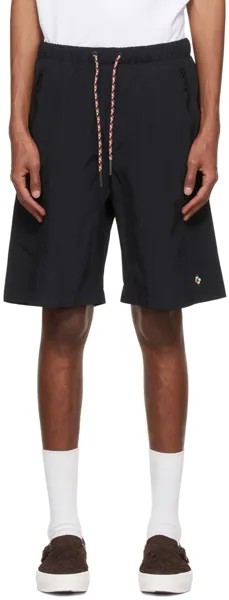 Черные нейлоновые шорты Marcelo Burlon County of Milan