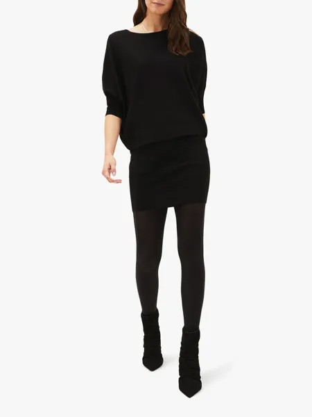 Трикотажное платье Phase Eight Becca летучая мышь, черный