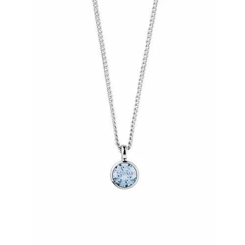Колье DYRBERG/KERN, кристаллы Swarovski, голубой, серый