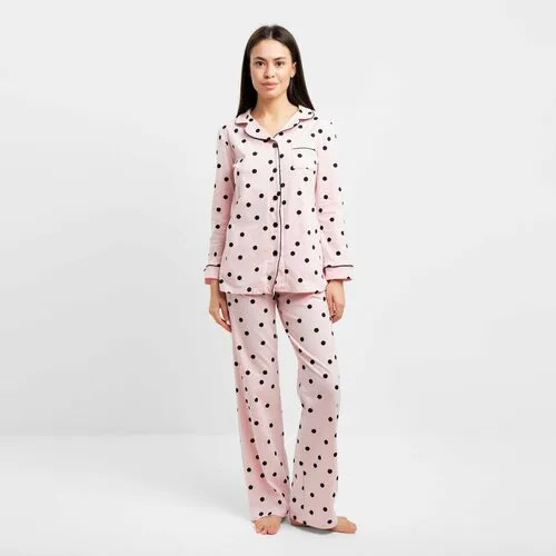 Пижама  Kaftan, размер 56-58, зеленый, розовый