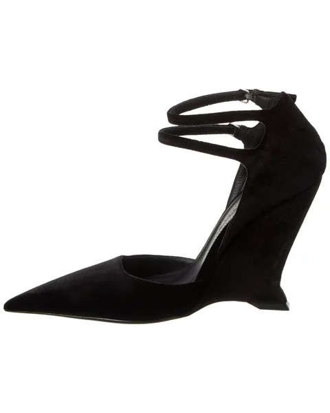 Бархатные туфли Ferragamo Vidy X5 Salvatore Ferragamo, черный