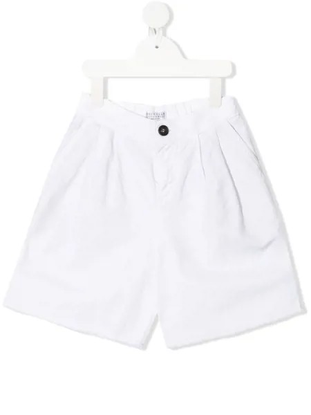 Brunello Cucinelli Kids шорты с присборенным поясом