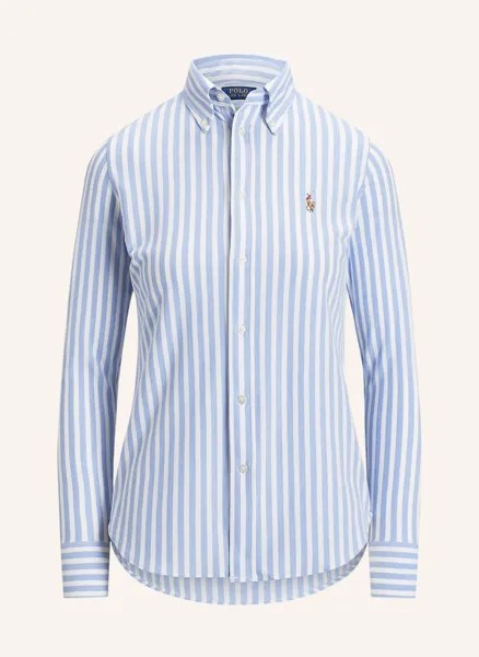 Блуза рубашка POLO RALPH LAUREN aus Piqué, белый