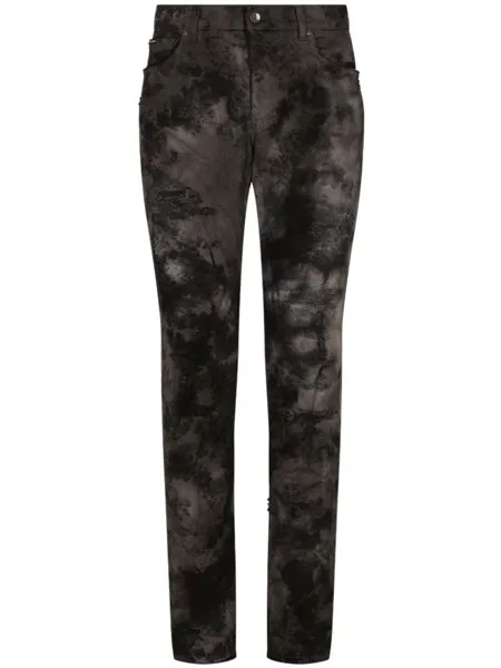 Dolce & Gabbana узкие джинсы, черный