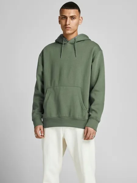 Толстовка Jack & Jones Hoodie SWEAT HOOD Jumper Kapuzen Pullover, цвет Grau-Grün