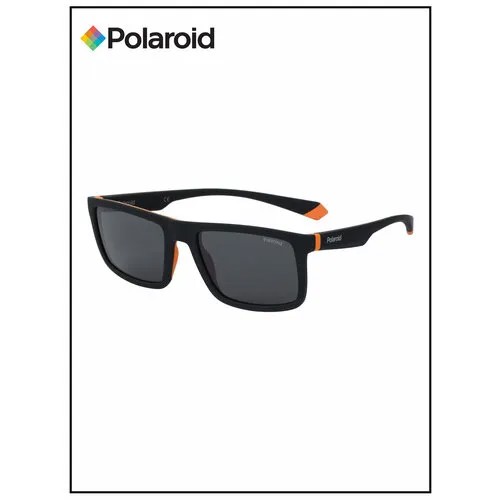 Солнцезащитные очки Polaroid, оранжевый, черный