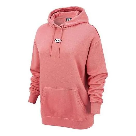 Толстовка (WMNS) Nike Nsw Swoosh Hoodie 'Pink', розовый