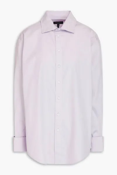 Рубашка из хлопка и поплина Rag & Bone, сирень