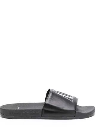 Armani Exchange шлепанцы с логотипом