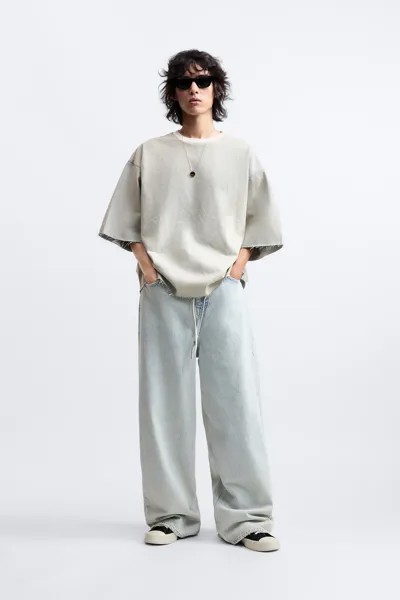 Джинсы облегающего кроя Zara, небесно-голубой