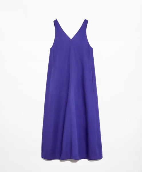 Платье Oysho With Linen, фиолетовый