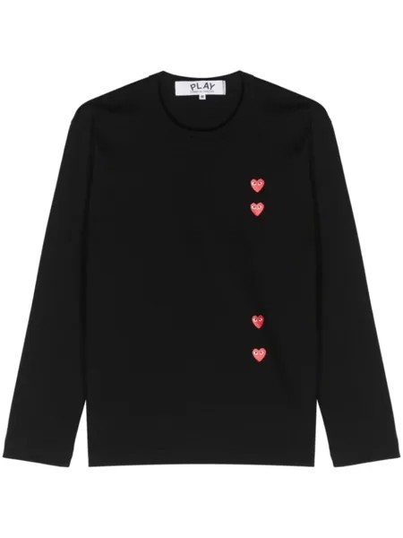 Comme Des Garçons Play футболка с принтом, черный