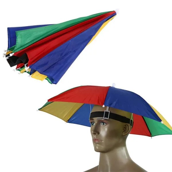 Складной зонтик Шляпа Шапка Головной убор Зонт для рыбалки Походы Пляж Кемпинг Шапка Головные шляпы Открытый