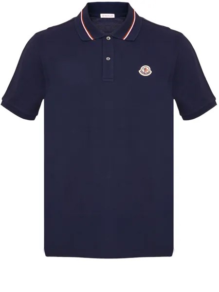 Рубашка Moncler Piquet cotton polo, синий