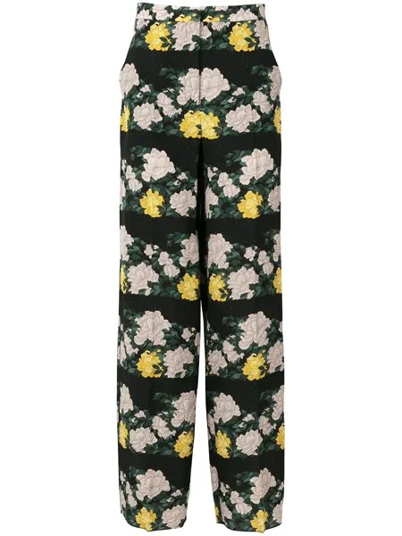 Rochas брюки с цветочным рисунком