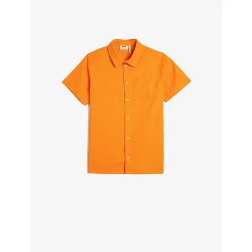 Рубашка KOTON, размер 11-12 лет, оранжевый