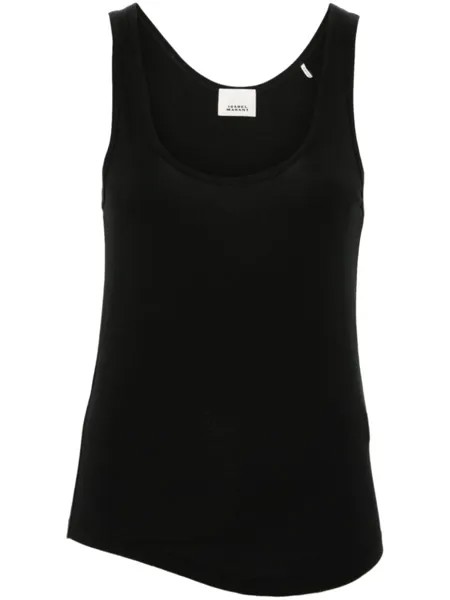 ISABEL MARANT топ Malia из джерси, черный