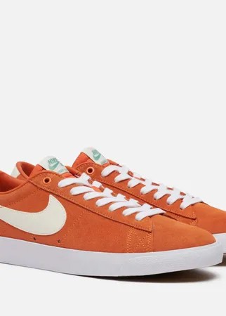 Мужские кроссовки Nike SB Blazer Low GT, цвет оранжевый, размер 41 EU