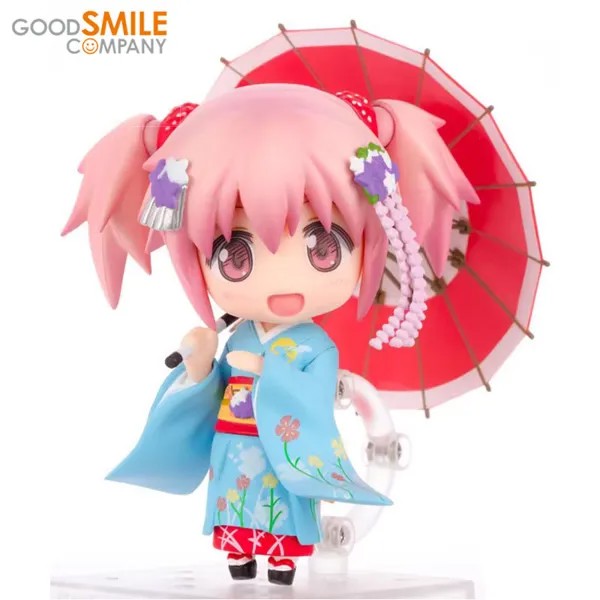 Puella Magi Madoka Magica 332 Kaname Madoka халат Nendoroid с хорошей улыбкой оригинальная экшн-фигурка Коллекционная модель игрушки для мальчиков