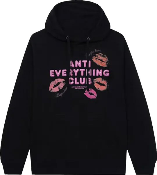 Худи Anti Social Social Club Anti Everything Club <3 Hoodie 'Black', черный