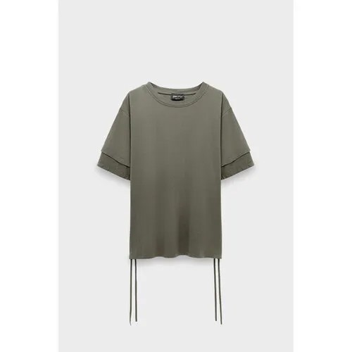 Футболка Andrea Ya'aqov shirt + laces military grey, размер 52, серый