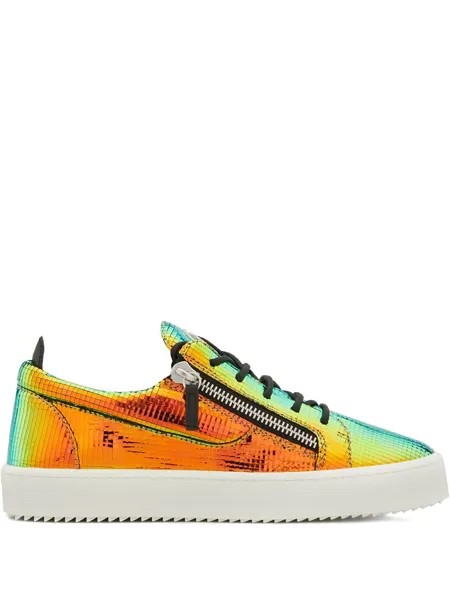 Giuseppe Zanotti кеды с эффектом металлик