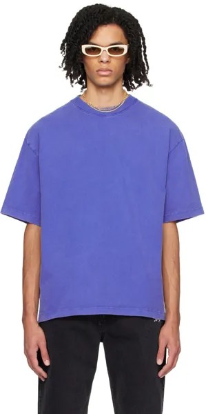 Синяя футболка с опечаткой Axel Arigato