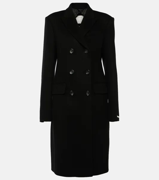 Пальто Morgana из натуральной шерсти Sportmax, черный