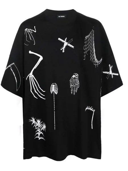 Raf Simons graphic-print cotton T-shirt