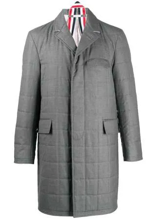 Thom Browne дутое пальто Chesterfield Super 120s