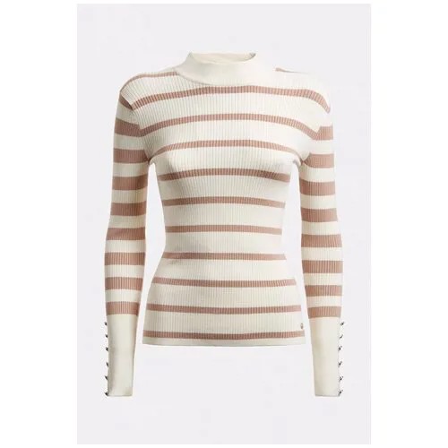 Вязаная водолазка в полоску GUESS JEANS W0RR00_S02K Белый 48