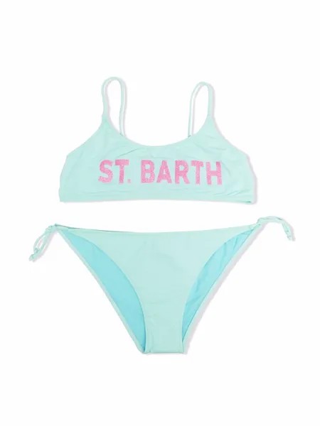 Mc2 Saint Barth Kids бикини с завязками и логотипом