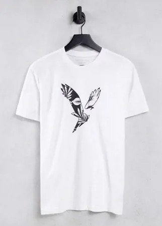 Белая футболка с логотипом в виде орла спереди American Eagle-Белый