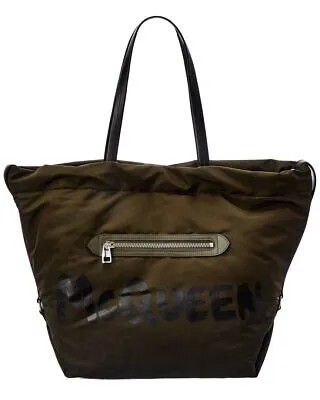Женская нейлоновая сумка-тоут Alexander Mcqueen The Bundle, зеленая