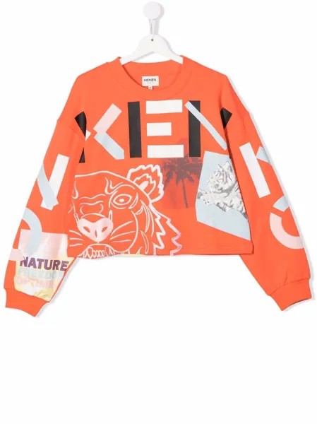 Kenzo Kids толстовка с логотипом
