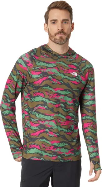 Толстовка с капюшоном для воды класса V The North Face, цвет Military Olive Painted Camo Print