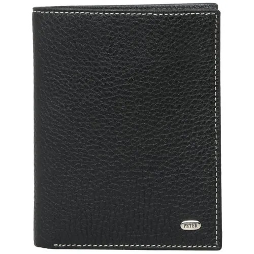 Портмоне Petek 1855 211.46D.KD1, фактура зернистая, черный