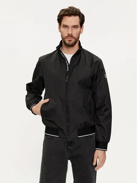 Бомбер стандартного кроя Ea7 Emporio Armani, черный