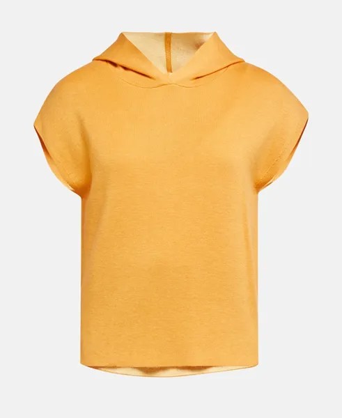 Пуловер с капюшоном S.Oliver, темно-желтый