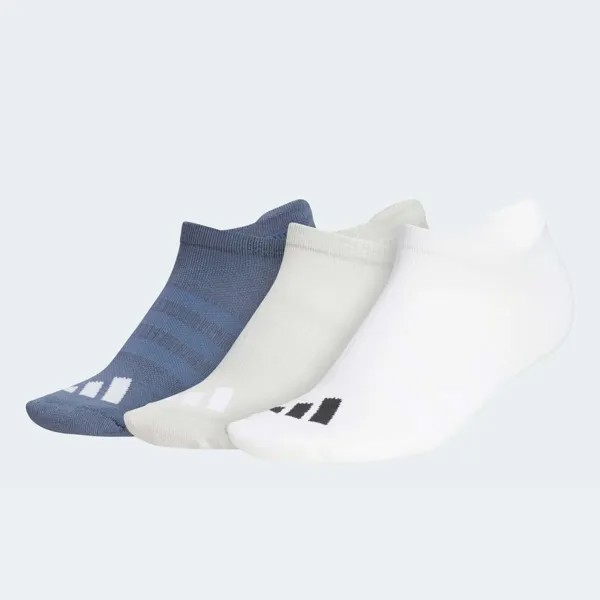 Комплект спортивных носков Adidas Performance Low Cut, 3 пары, белый/светло-серый/синий