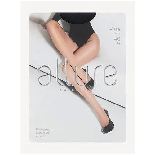 Колготки ALLURE Brilliant Vista, 40 den, размер 4, nero (черный)