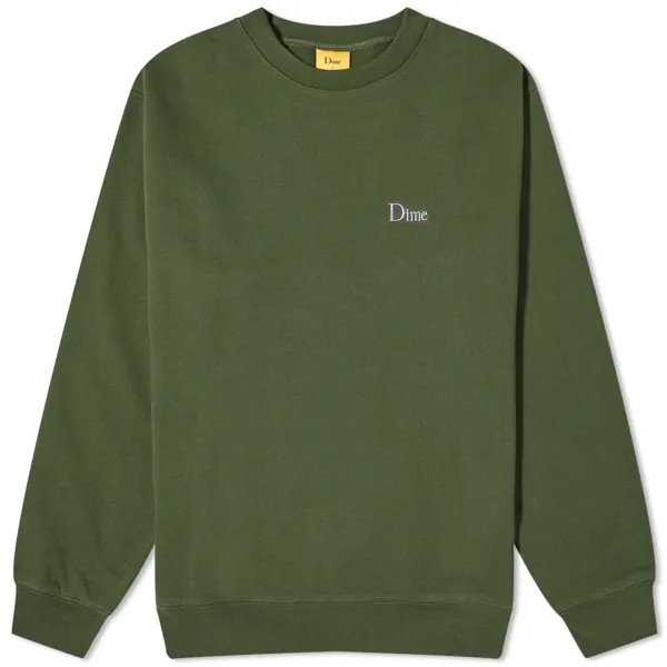 Свитер Dime Classic Small Logo, цвет Forest Green