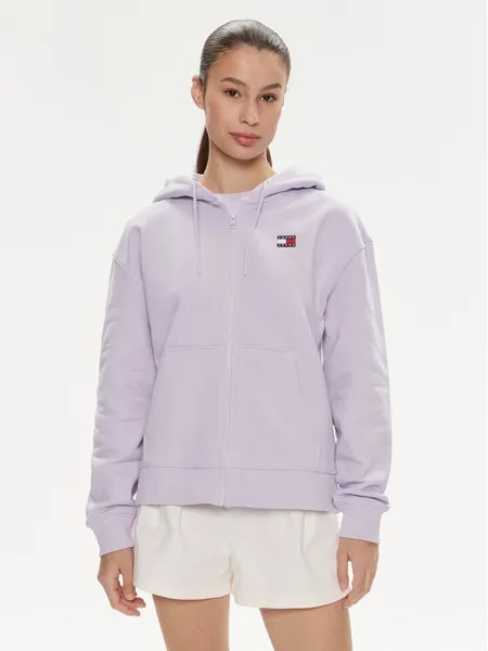Толстовка свободного кроя Tommy Jeans, фиолетовый