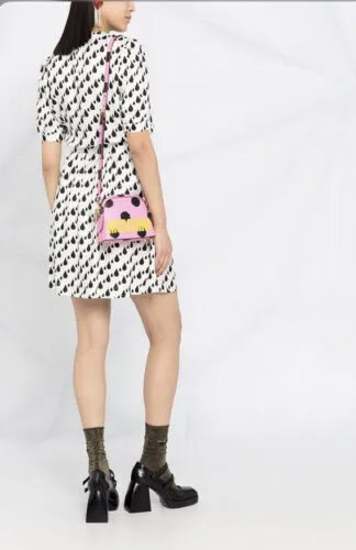 Черно-белое мини-платье в стиле ретро NWT Love Moschino 2 245 долларов США