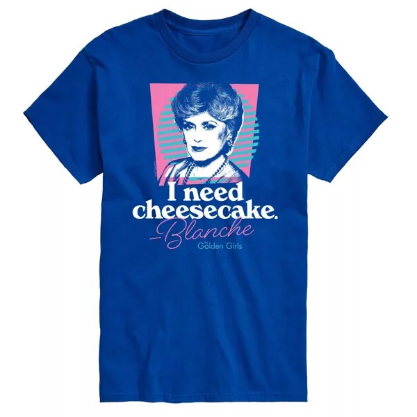 Мужская золотая футболка Need Cheesecake для девочек Licensed Character