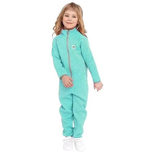 Термобелье комбинезон UKI Kids, флис, размер 104, голубой