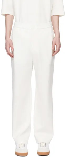 Белые брюки на кулиске Solid Homme